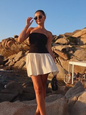 REVOLVE Line and Dot Palma Mini Dress